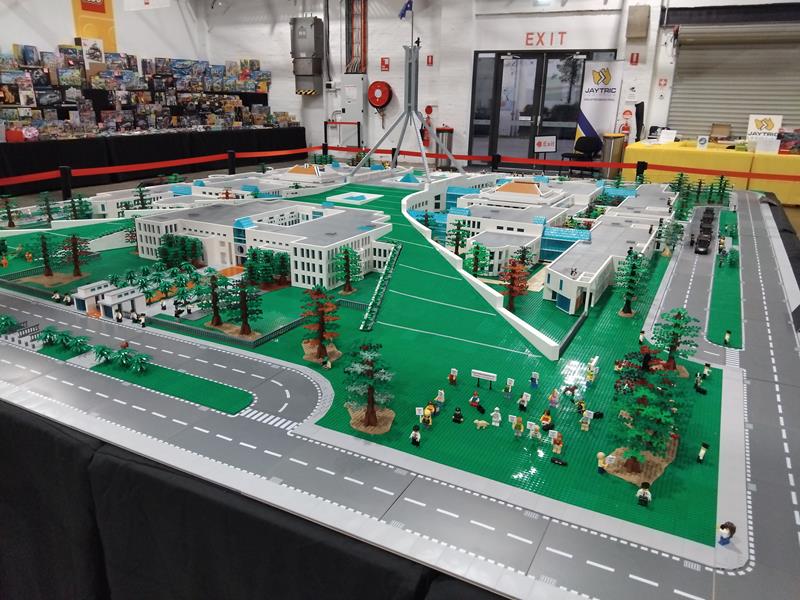 Canberra Parliment House In lego by Ken Draeger