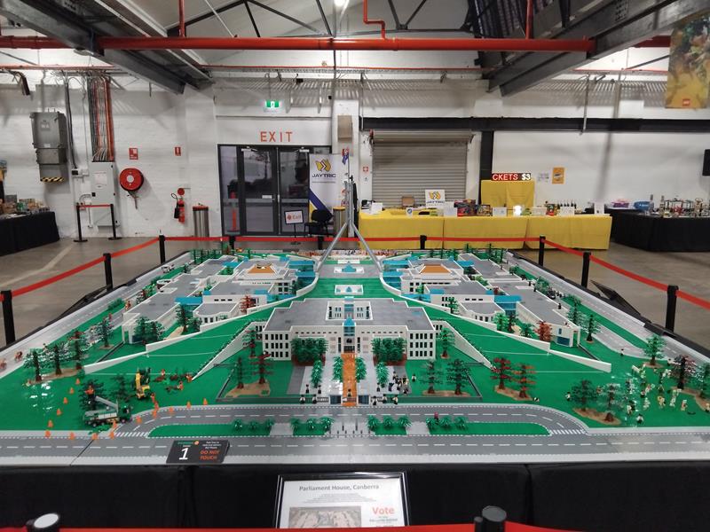 Canberra Parliment House In lego by Ken Draeger