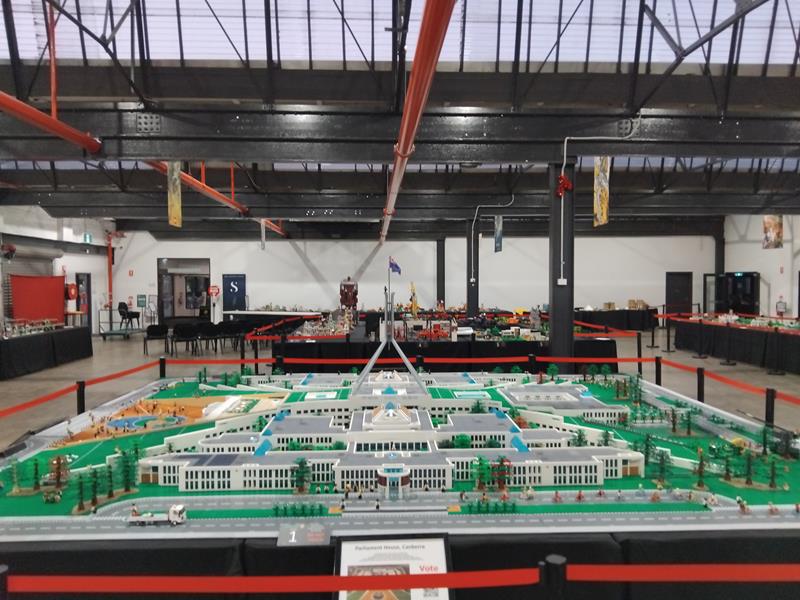 Canberra Parliment House In lego by Ken Draeger