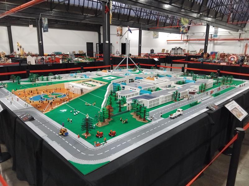 Canberra Parliment House In lego by Ken Draeger