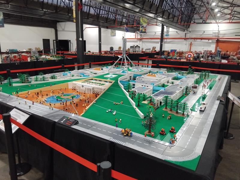 Canberra Parliment House In lego by Ken Draeger