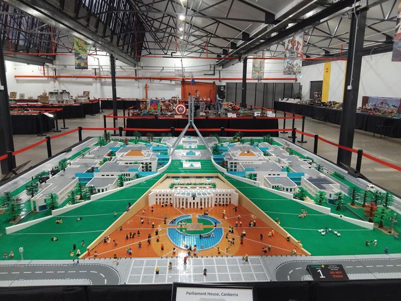 Canberra Parliment House In lego by Ken Draeger