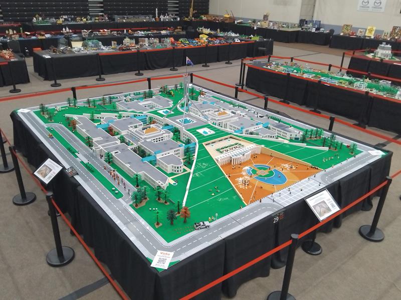 Canberra Parliament House in Lego by Ken Draeger